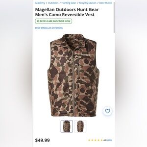 Magellan Men's Reversible Camo Vest